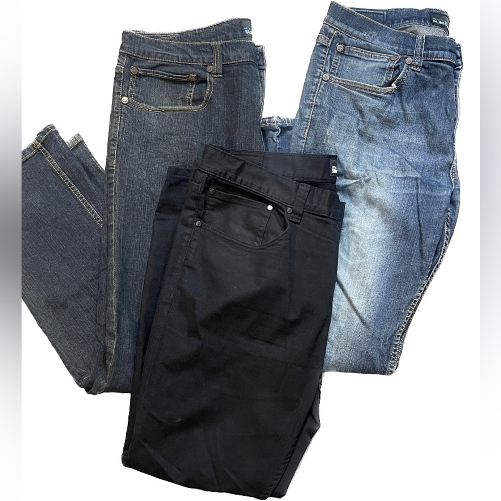 Mens New York RSQ Slim Straight Jeans & Skinny Tapered Jeans Bundle Size 36x30
